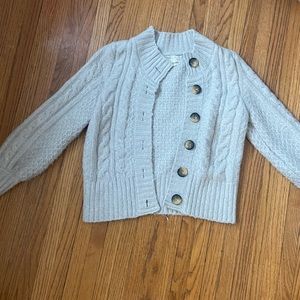 Urban Outfitters Grey Cableknit Cardigan